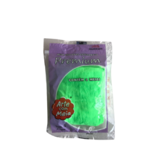 MEIA PARA ARTESANATO (PREMIUM) VERDE NEON - ARTE COM MEIA - 2 UNIDADES