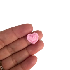 APLIQUE CORAÇÃO BORDADO - 1 UNIDADE