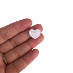 APLIQUE CORAÇÃO BORDADO - 1 UNIDADE na internet