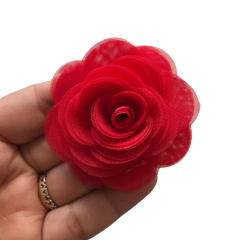 FLOR ORGANZA 5,5 CM - UNIDADE