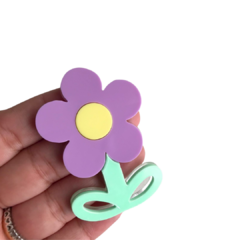 FLOR DE ACRÍLICO 7 CM - 1 UNIDADE na internet