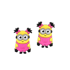 Aplique Minions Menina Emborrachado - 1 unidade