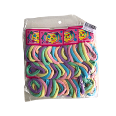 PACOTE DE XUXINHA DE CABELO TONS CANDY - 72 UNIDADES