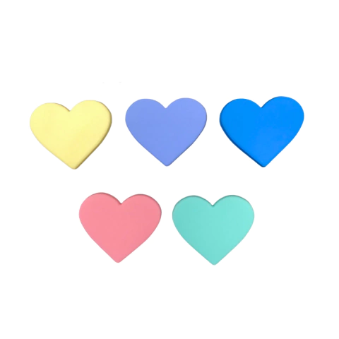 Aplique Coração Emborrachado - 1 unidade