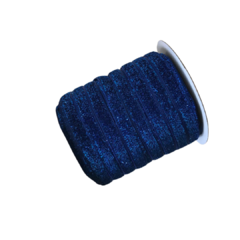 FITA GLITTER LUREX (10MM) - AZUL ROYAL - 1 METRO