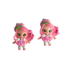 APLIQUE BISCUIT BONECA MORANGUINHO - 1 UNIDADE