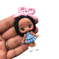 APLIQUE BISCUIT BONECA JEANS LAÇO ROSA - 1 UNIDADE na internet