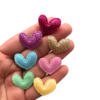 APLIQUE CORAÇÃO TECIDO GLITTER - 1 UNIDADE - comprar online