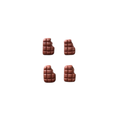 APLIQUE BISCUIT MICRO BARRINHA DE CHOCOLATE - 4 UNIDADE - comprar online