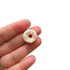 APLIQUE BISCUIT DONUTS CHOCOLATE BRANCO - 1 UNIDADE na internet