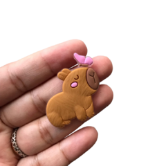 APLIQUE CAPIVARA BORBOLETA EMBORRACHADO - 1 UNIDADE na internet