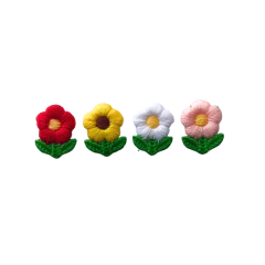 APLIQUE FLOR DE CROCHE FOLHA - 2 UNIDADES - comprar online