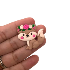 APLIQUE RAPOSA FLORES - 1 UNIDADE na internet