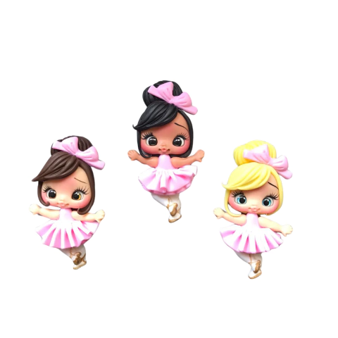 APLIQUE BISCUIT BAILARINA - 1 UNIDADE