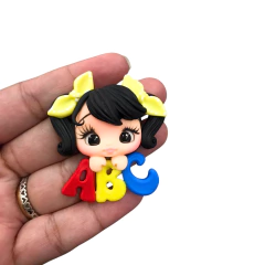 APLIQUE BISCUIT BONECA ESCOLAR ABC - 1 UNIDADE - loja online