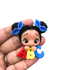 APLIQUE BISCUIT BONECA ESCOLAR ABC - 1 UNIDADE na internet