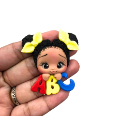 APLIQUE BISCUIT BONECA ESCOLAR ABC - 1 UNIDADE - loja online