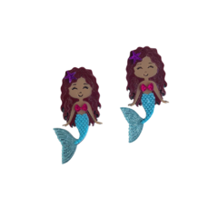 Aplique Ariel Filme em Acrílico para Laço - 1 Unidade (Pequena Sereia)