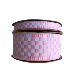 FITA SINIMBU XADREZ ROSA BEBÊ KIT COR 02