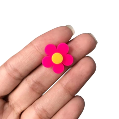 FLOR DE ACRÍLICO NEON 2 CM - 1 UNIDADE - comprar online