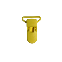 PRENDEDOR DE CHUPETA AMARELO MODELO 1 - 1 UNIDADE