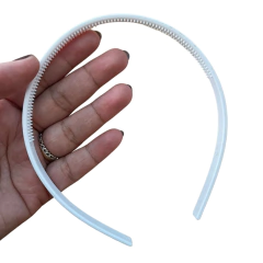 TIARA DE DENTINHO YAMA 10MM BRANCA LEITOSA-DUZIA - comprar online