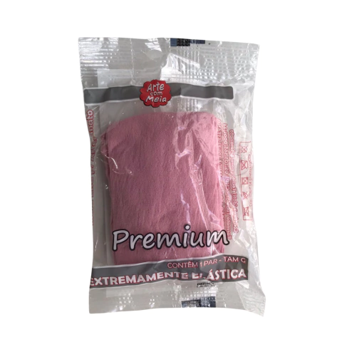 MEIA PARA ARTESANATO (PREMIUM) ROSA SECO - ARTE COM MEIA - 2 UNIDADES