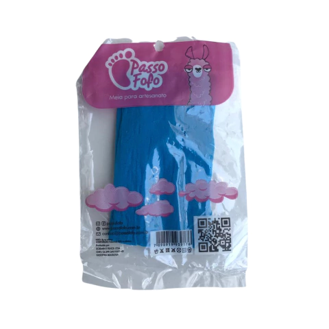 MEIA PARA ARTESANATO (AZUL TURQUESA) - PASSO FOFO - 1 UNIDADE