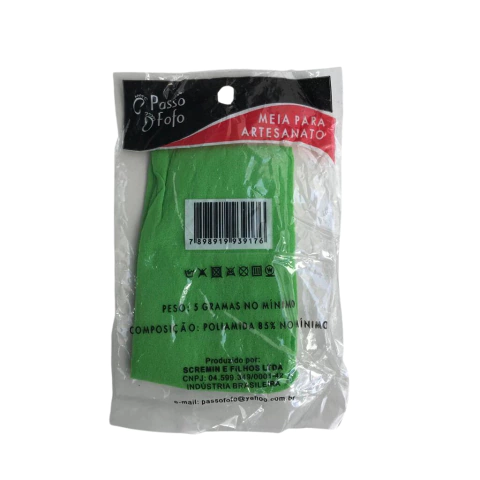 MEIA PARA ARTESANATO (VERDE CÍTRICO) - PASSO FOFO - 1 UNIDADE
