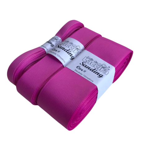 FITA GORGURÃO LISA SANDING COR 252 (LILÁS ROSADO)