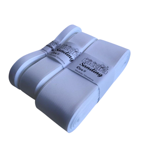 FITA GORGURÃO LISA SANDING COR 05 (BRANCO)