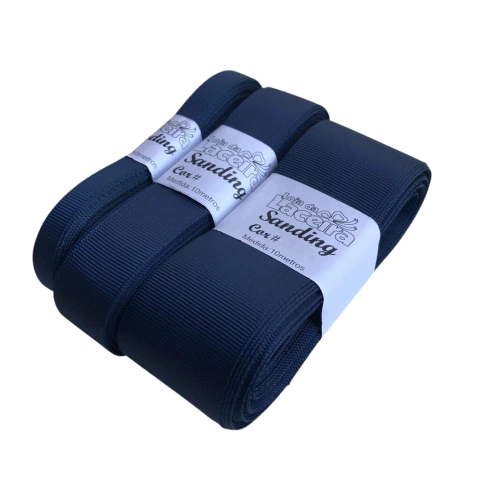 FITA GORGURÃO LISA SANDING COR 159 (AZUL MARINHO)