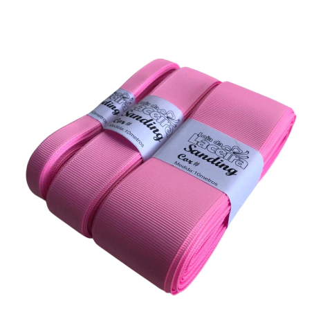 FITA GORGURÃO LISA SANDING COR 233 (ROSA)