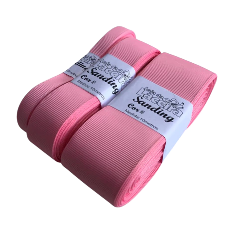 FITA GORGURÃO LISA SANDING COR 246 (ROSA PÊSSEGO)