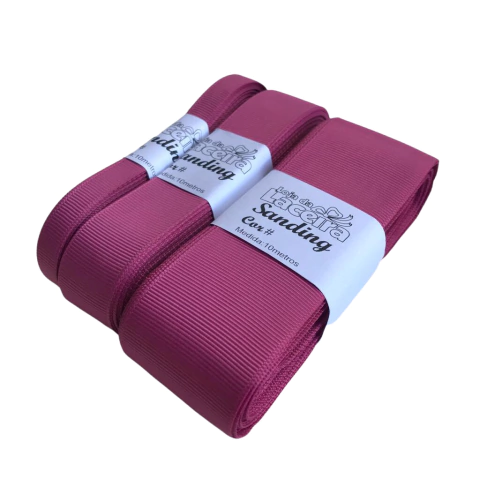 FITA GORGURÃO LISA SANDING COR 253 (ROSA)