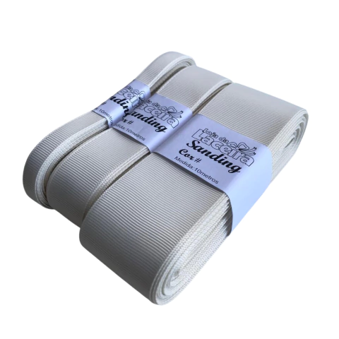 FITA GORGURÃO LISA SANDING COR 04 (OFF WHITE)