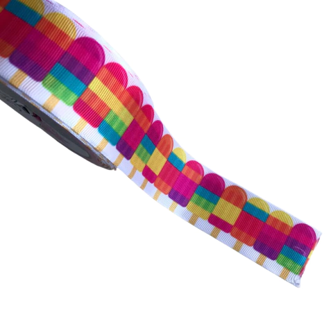 FITA GORGURÃO ESTAMPADA PICOLÉ (SAKURA) - 1 METRO