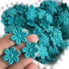 APLIQUE FLOR DE TECIDO PRENSADA VERDE - 50 UNIDADES