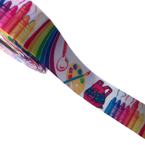 FITA GORGURÃO ESTAMPADA MATERIAL ESCOLAR (SAKURA) - 1 METRO