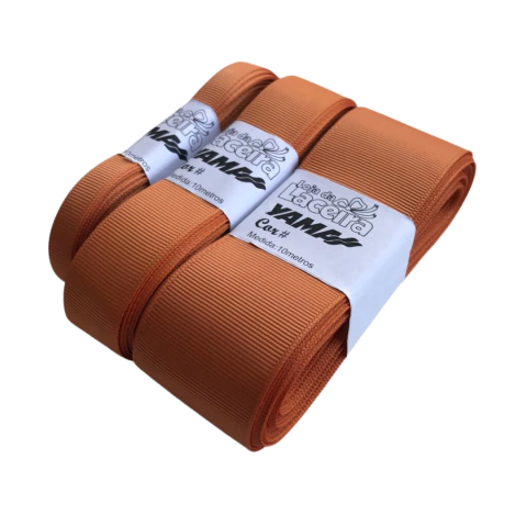 FITA GORGURÃO LISA YAMA COR 743 (GINGER)