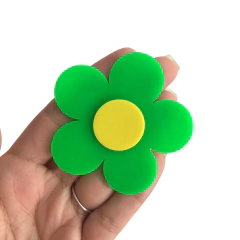 FLOR DE ACRÍLICO 6 CM - 1 UNIDADE - Loja da Laceira