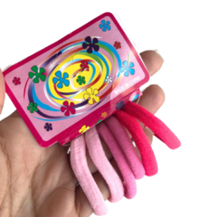 XUXINHA DE CABELO TONS ROSA - 6 UNIDADES