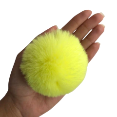 POMPOM PELINHO LISO (7CM) - 1 UNIDADE - Loja da Laceira