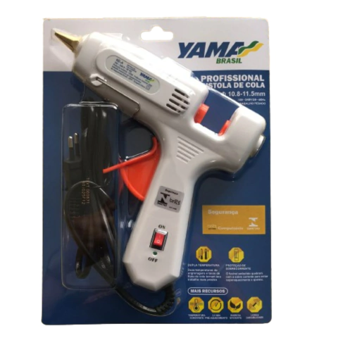 PISTOLA DE COLA QUENTE YAMA 25W (BASTÃO GROSSO) - 1 UNIDADE