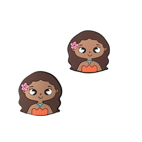 Aplique Princesa Moana Emborrachado - 1 unidade