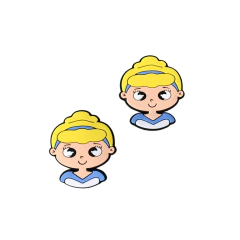 Aplique Princesa Cinderela Emborrachado - 1 unidade