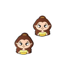 Aplique Princesa Bela Emborrachado - 1 unidade