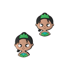 Aplique Princesa Tiana Emborrachado - 1 unidade