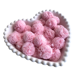 POMPOM MALHA TELINHA CORES CANDY (2.5CM) - 4 UNIDADES