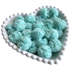 POMPOM MALHA TELINHA CORES CANDY (2.5CM) - 4 UNIDADES na internet